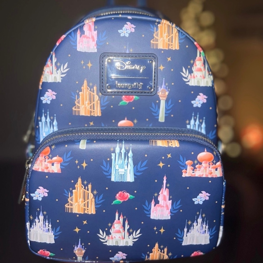 Loungefly Disney Princess AOP Mini Backpack